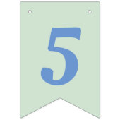 Bannière À Fanions Anniversaire de enfant Amusant modifiable Pastel K (Premier drapeau)