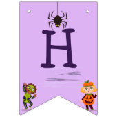 Bannière À Fanions Anniversaire de enfant du costume d'Halloween éffr (Deuxième drapeau)