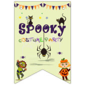 Bannière À Fanions Anniversaire de enfant du costume d'Halloween éffr (Premier drapeau)