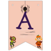 Bannière À Fanions Anniversaire de enfant du costume d'Halloween éffr (Troisième drapeau)