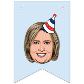 BANNIÈRE À FANIONS ANNIVERSAIRE DE HILLARY CLINTON (Deuxième drapeau)