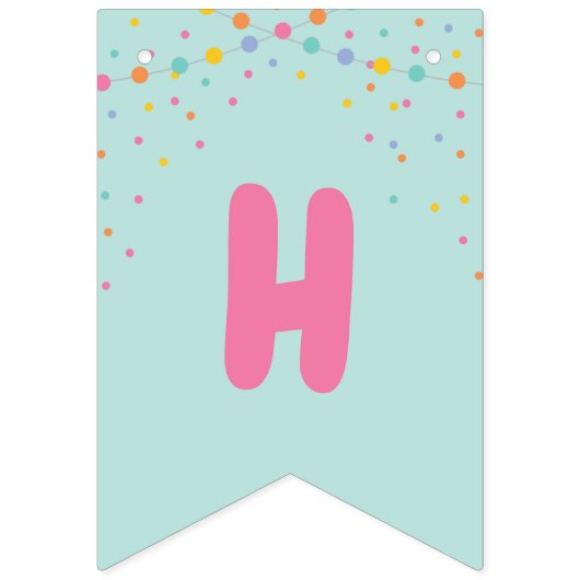 Bannière À Fanions Anniversaire de Llama (Deuxième drapeau)