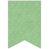 Bannière À Fanions Anniversaire de thé de pois doux - à pois vert (Troisième drapeau)