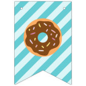 Bannière À Fanions Anniversaire du garçon - Fête des beignes - Drapea (Premier drapeau)