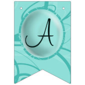 Bannière À Fanions Anniversaire du Panda Turquoise (Troisième drapeau)