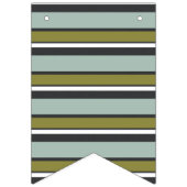 Bannière À Fanions Anniversaire gris bleu, vert, de toile (Premier drapeau)