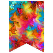 BANNIÈRE À FANIONS ANNIVERSAIRE MARIAGE COLORÉ RAINBOW PERSONNALISÉ (Premier drapeau)