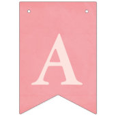 Bannière À Fanions Anniversaire texturisé rustique rose d'Ombre (Troisième drapeau)