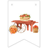 Bannière À Fanions Apple-y Ever After ! Décorations de mariage (Premier drapeau)