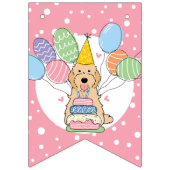 Bannière À Fanions Apricot Cockapoo Cavapoo fête d'anniversaire de ch (Premier drapeau)