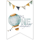 Bannière À Fanions Aquarelle Bleu Hot Air Balloon Flags (Premier drapeau)