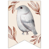 Bannière À Fanions Aquarelle Bois Animaux Anniversaire (Premier drapeau)