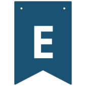 Bannière À Fanions Aquarelle de Noël classique Blue Snowman (Deuxième drapeau)