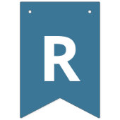 Bannière À Fanions Aquarelle de Noël classique Blue Snowman (Troisième drapeau)