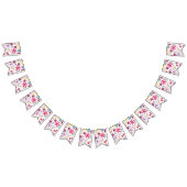 Bannière À Fanions Aquarelle des fleurs de hérisson (Tout)