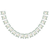 Bannière À Fanions Aquarelle Dinosaur 2ème anniversaire (Tout)