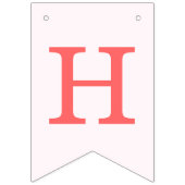 Bannière À Fanions Aquarelle rose Axolotl fête d'anniversaire (Deuxième drapeau)