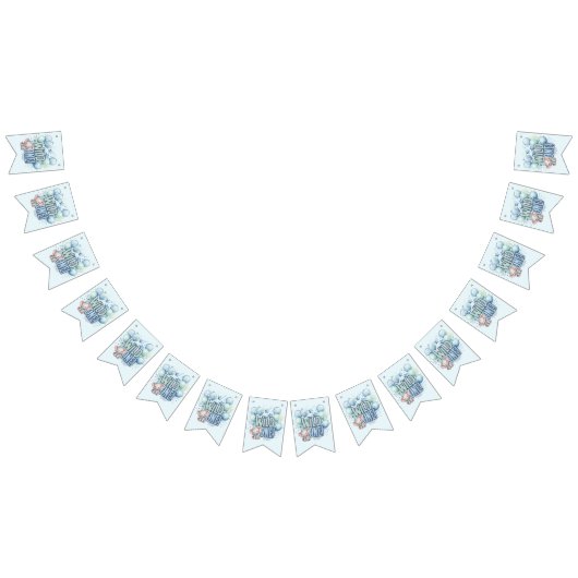 Bannière À Fanions Aquarelle Wild One 1er anniversaire (Tout)