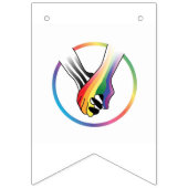 Bannière À Fanions Arc en ciel Indicateurs de Bunting LGBTQIA+ (Premier drapeau)