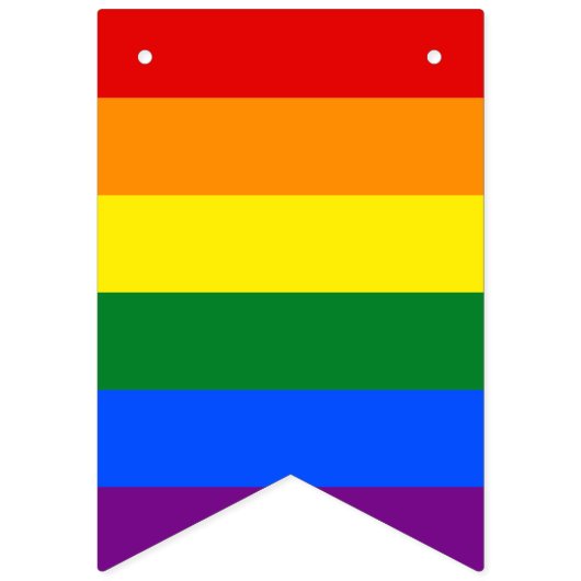 Bannière À Fanions Arc-en-ciel LGBT Pride (Premier drapeau)