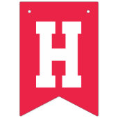 Bannière À Fanions Arc-en-ciel rétro et nuages Joyeux anniversaire (Deuxième drapeau)