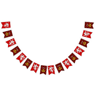 Bannière À Fanions Armoiries de Wallace Shield & Tartan