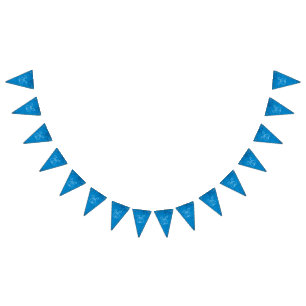 Bannière À Fanions Arrière - plan Blue Lyre