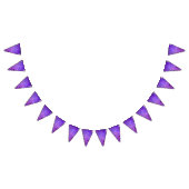 Bannière À Fanions Arrière - plan de feuille violet avec étoiles (Tout)