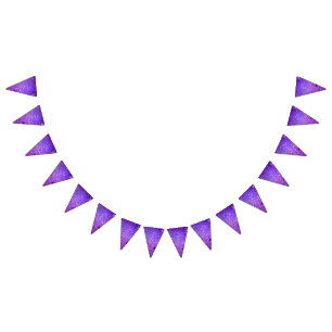 Bannière À Fanions Arrière - plan de feuille violet avec étoiles
