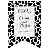 Bannière À Fanions Arrière - plan Motif de vache (Premier drapeau)