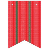 Bannière À Fanions arrière - plan rayé rouge et vert (Deuxième drapeau)