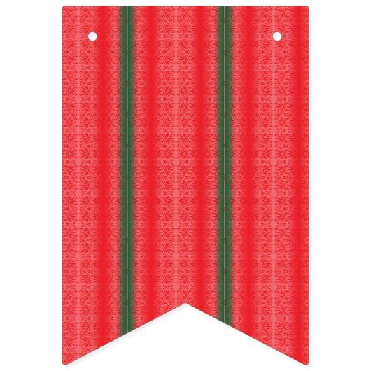 Bannière À Fanions arrière - plan rayé rouge et vert (Deuxième drapeau)