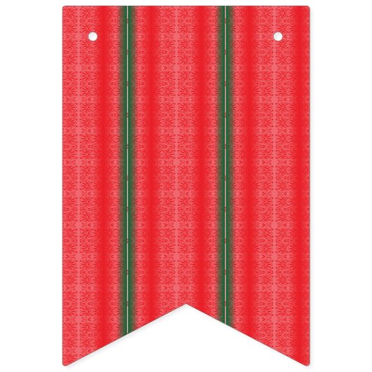 Bannière À Fanions arrière - plan rayé rouge et vert (Troisième drapeau)