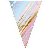 Bannière À Fanions Arrière - plan rose texturé (Troisième drapeau)