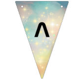 Bannière À Fanions Attention Intergalactique Plaque Anniversaire (Troisième drapeau)