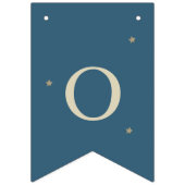 Bannière À Fanions Au-dessus du Baby shower de la Lune Pavillon bleu (Deuxième drapeau)