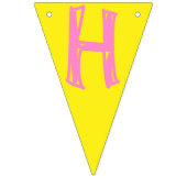 Bannière À Fanions Avion Joyeux anniversaire Bright Colours Party (Deuxième drapeau)