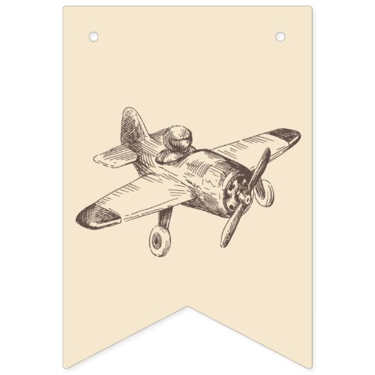 Bannière À Fanions avion, voiture de course, hélicoptère, BUNNING BAN (Premier drapeau)