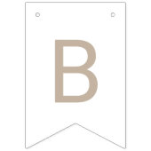 Bannière À Fanions Baby shower Bow beige (Troisième drapeau)