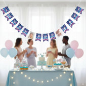 Bannière À Fanions Baby shower d'adoption Starry Sky