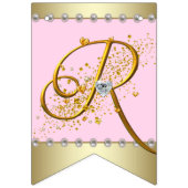 Bannière À Fanions Baby shower de Ballerina Ethnic Pink Gold (Deuxième drapeau)