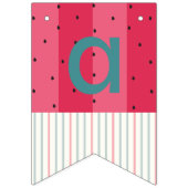 Bannière À Fanions Baby shower de Bunling "Umbrella Watermelon" (Deuxième drapeau)