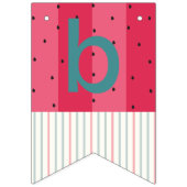 Bannière À Fanions Baby shower de Bunling "Umbrella Watermelon" (Troisième drapeau)