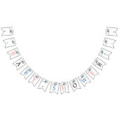 Bannière À Fanions Baby shower de Chouette lunaire (Tout)