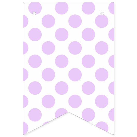Bannière À Fanions Baby shower de fille d'éléphant de lavande (Deuxième drapeau)