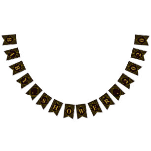 Bannière À Fanions Baby shower de Gatsby Gold 2020