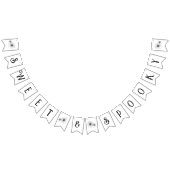 Bannière À Fanions Baby shower de tatouage à fleurs gothiques doux et (Tout)