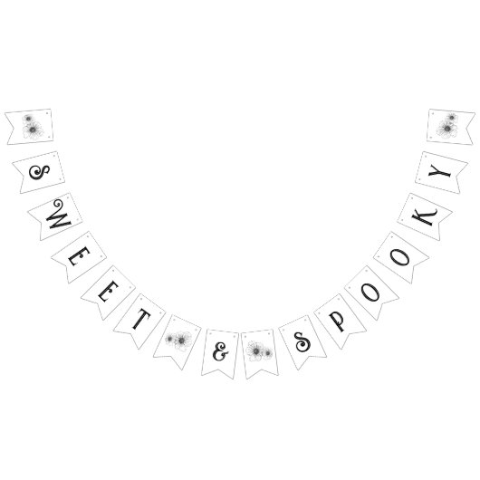 Bannière À Fanions Baby shower de tatouage à fleurs gothiques doux et (Tout)