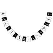 Bannière À Fanions Baby shower de tatouage gothique doux (Tout)