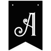 Bannière À Fanions Baby shower de tatouage gothique doux (Deuxième drapeau)